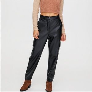 Wilfred faux leather dress pants size 4